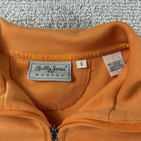 Bobby Jones Collection 1/4 Zip Sweater Orange Women’s Size Small - Picture 3 of 9